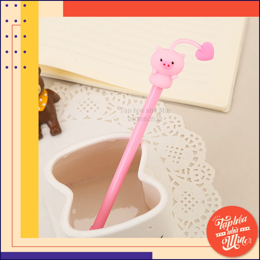 Bút, Viết Bi Mực Đen Hình Động Vật Đáng Yêu