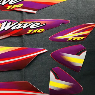 Tem dán WAVE thái mẫu nhỏ ( MÀU ĐỎ )