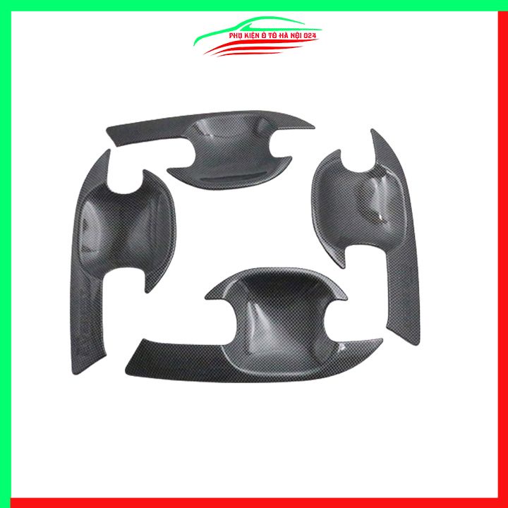 Ốp tay hõm Everest 2017-2021 vân cacbon bảo vệ cửa chống trầy xước