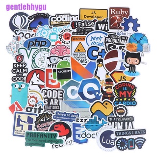 Bộ 50 Miếng Dán Lập Trình Internet Java DIY Đa Ứng Dụng