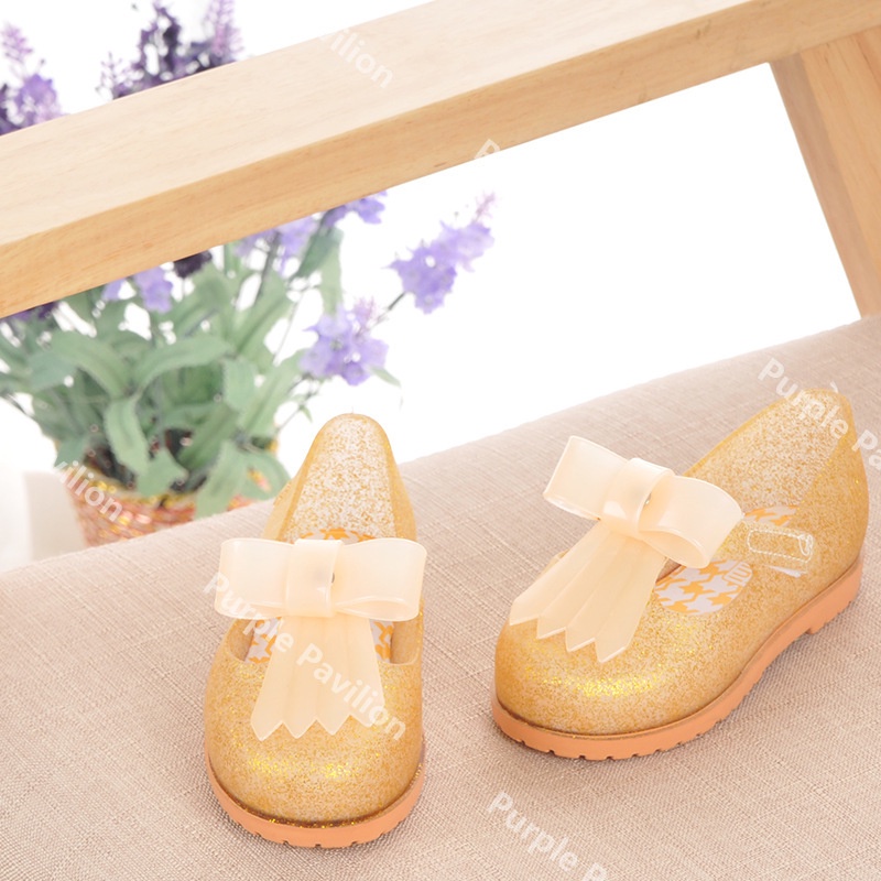 ✿Hàng có sẵn✿ Xăng đan đế mềm đính nơ cho bé gái