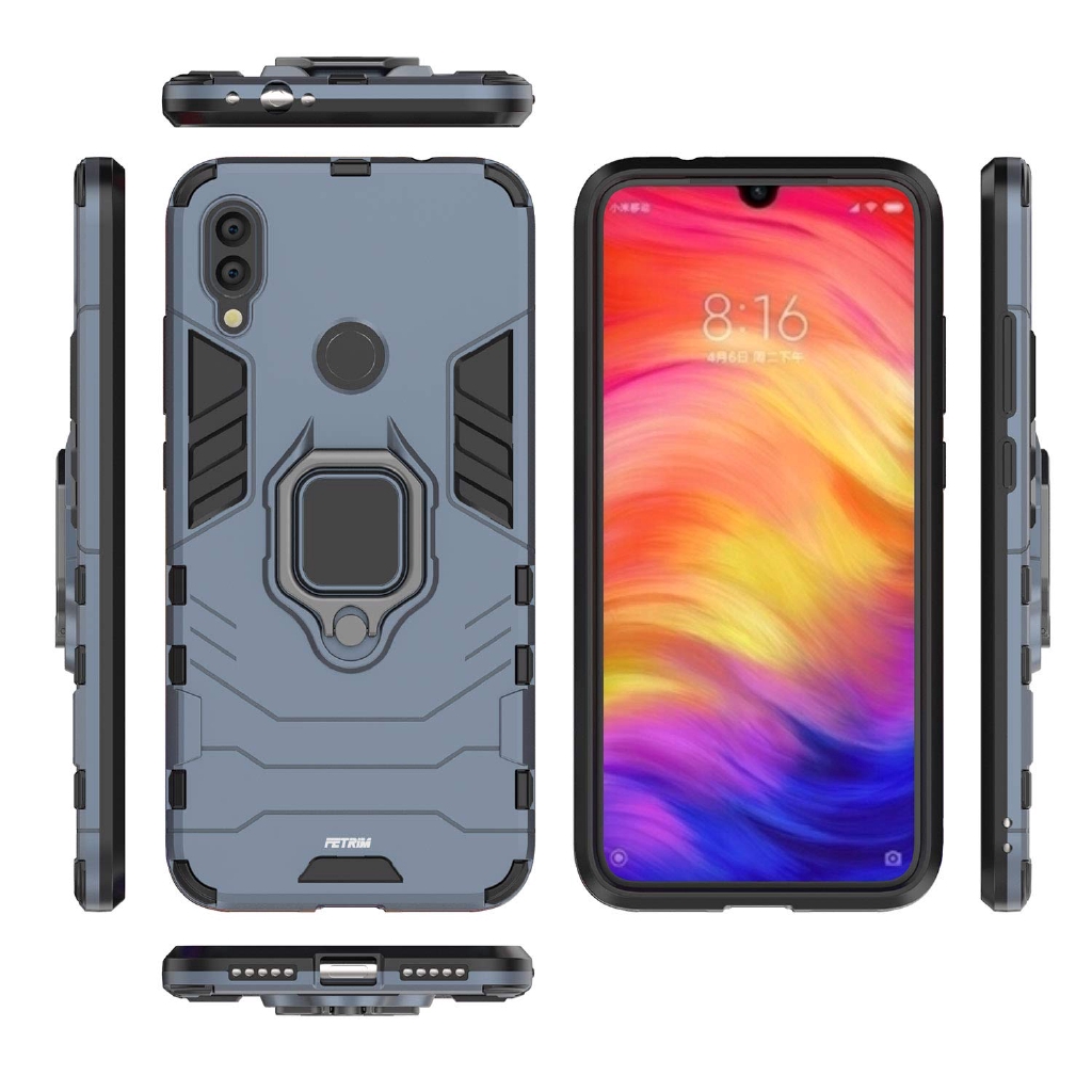 XIAOMI Redmi Redmi Note 7 MAGNETIC Standable RING Ironman Case xiao mi cover