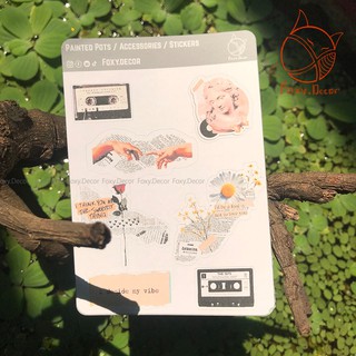 Sticker dán phong cách VIntage nhiều mẫu cổ điển - Hàng thiết kế