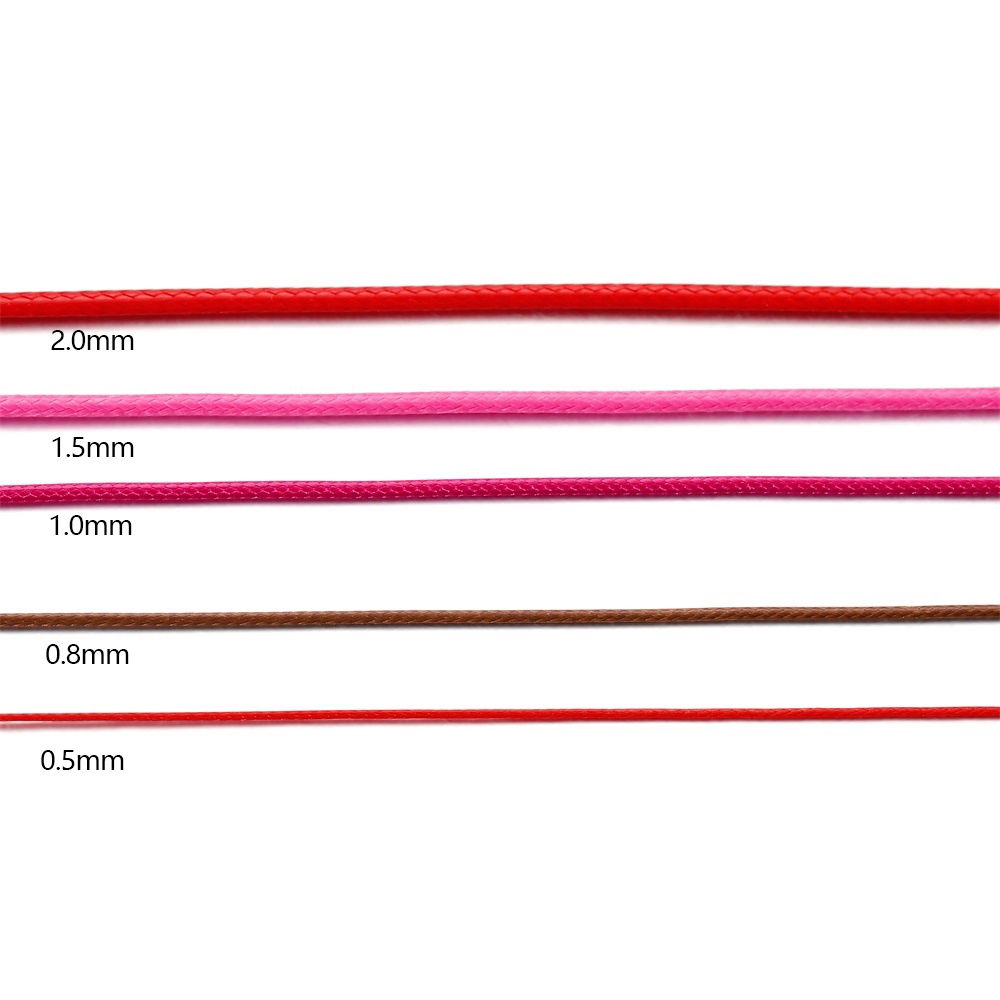 Cuộn 10m dây cotton ST.KUNKKA 0.5 0.8 1.0 1.5 2.0mm làm trang sức thủ công