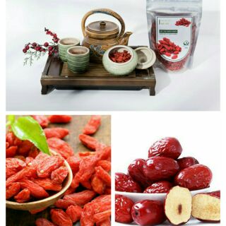 Combo 200g táo đỏ + 200g kỷ tử