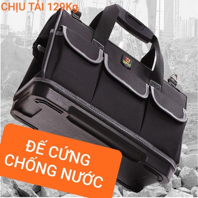 (Bao giá shopee) Túi đựng đồ nghề đế nhựa siêu bền; chống nước, hàng cao cấp