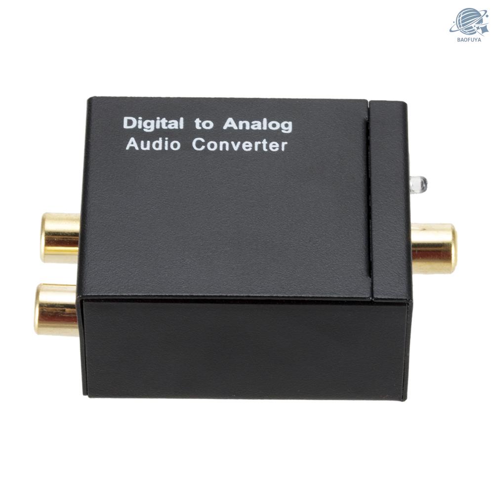 BF 3.5mm Digital to Analog Audio Converter Optical Fiber Coaxial Signal to Analog Audio Adapter