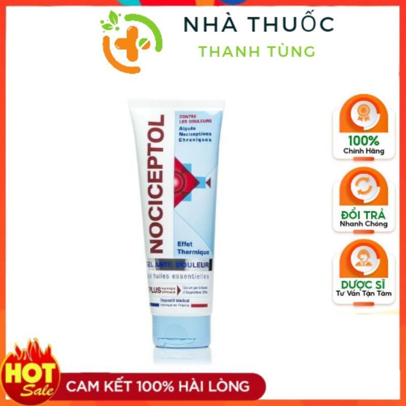 Kem bôi dạng gel Nociceptol Hỗ trợ giảm đau và các vấn đề liên quan xương khớp 120ml và 60ml