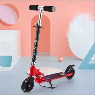Xe scooter 2 bánh, xe chòi chân có đèn, chịu lực tốt