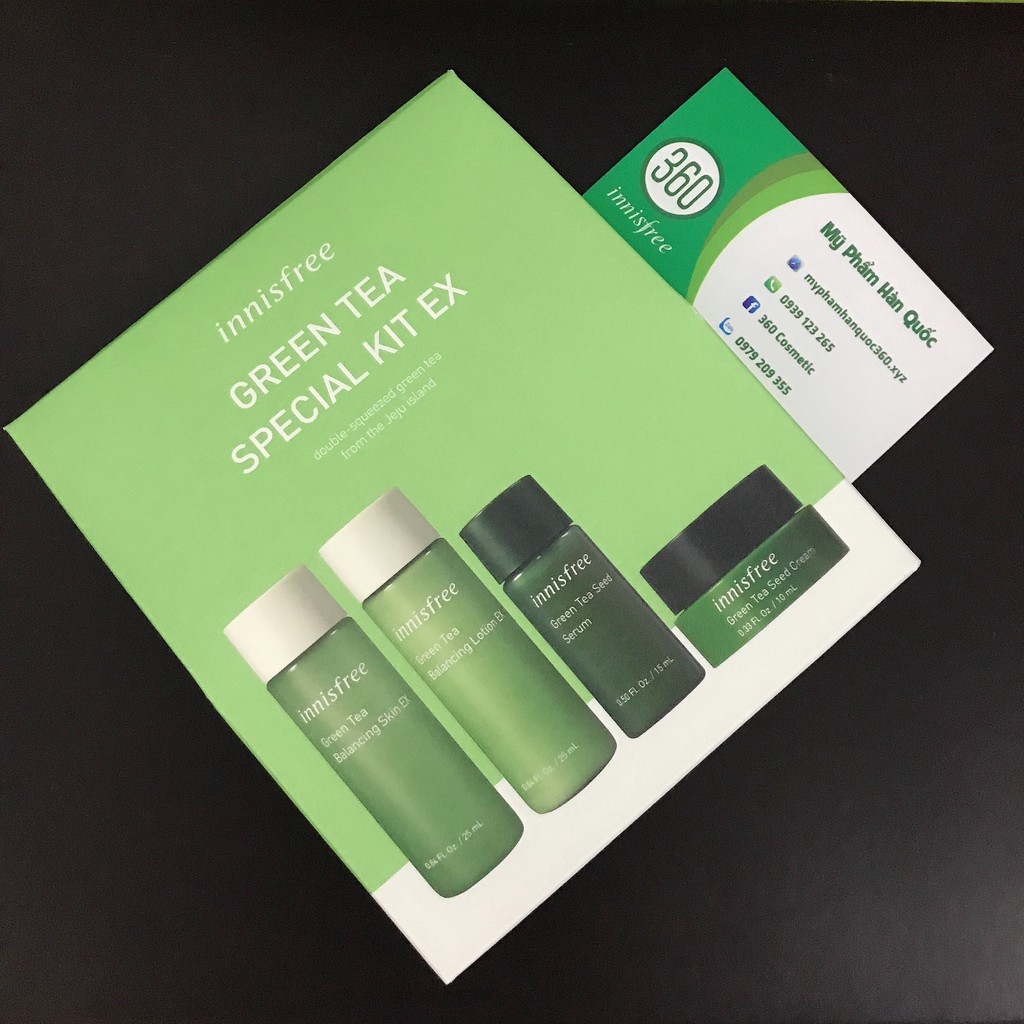 Bộ Dưỡng Trà Xanh Mini Innisfree Greentea Special Kit Ex.