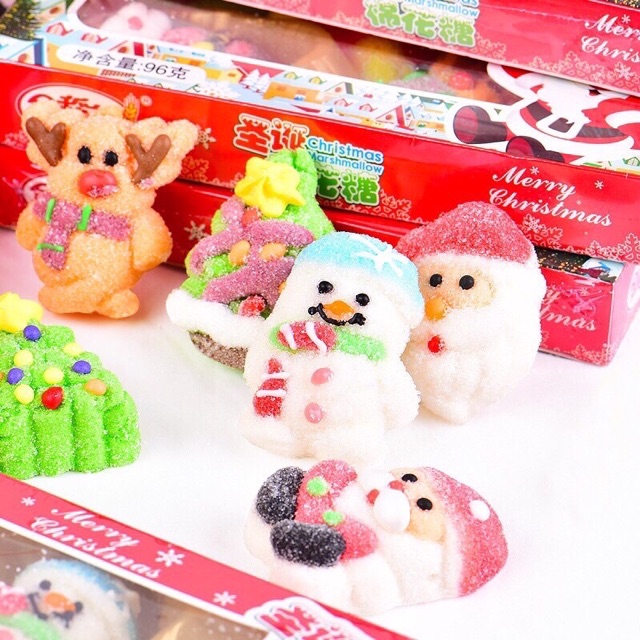 Kẹo giáng sinh Mallow Snowmen