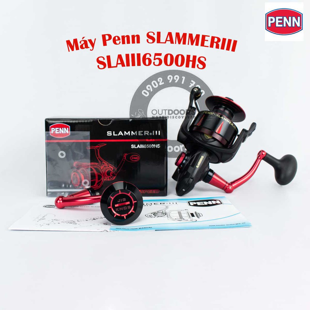 Máy đứng câu cá Penn Slammer III SLAIII 6500HS/ 8500HS