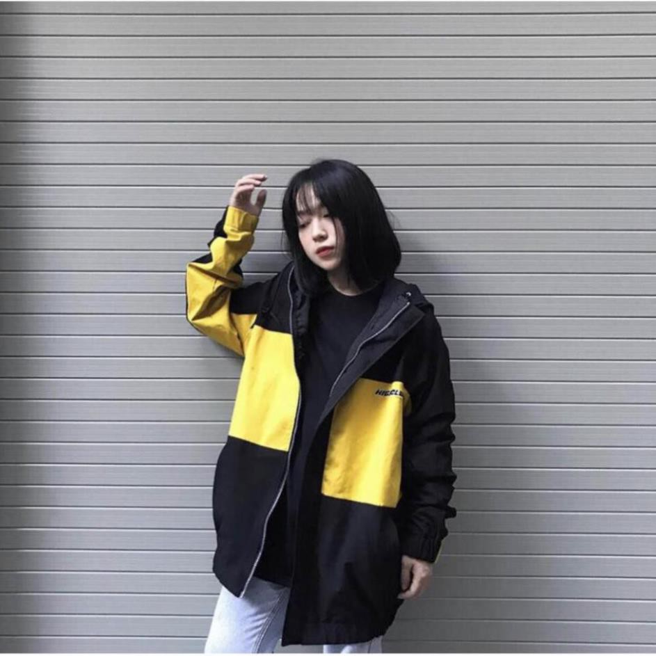 Áo khoác JACKET KAKI HIGH.CLUB. VÀNG ĐEN YB UNISEX