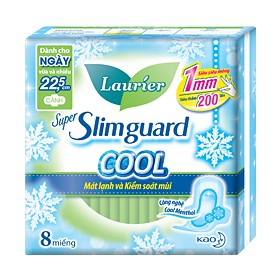 Băng vệ sinh Laurier Super Slimguard Cool 8 miếng 22.5CM