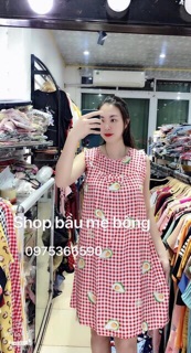 Váy lanh bầu tay hến