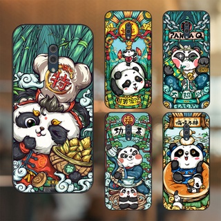 Ốp lưng Oppo K3 viền đen in hình Gấu Trúc Panda Dễ Thương