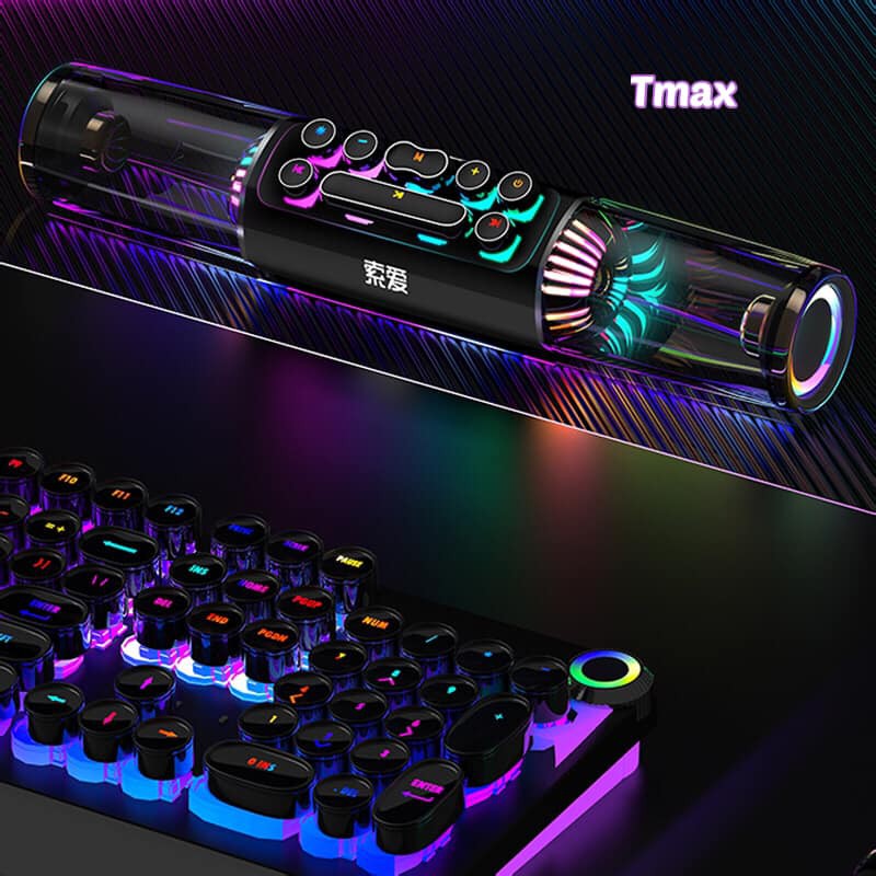 Loa gaming soaiy SH19 đèn led quang phổ RGB siêu sắc màu