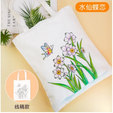 Túi vải handmade cho bé tô màu