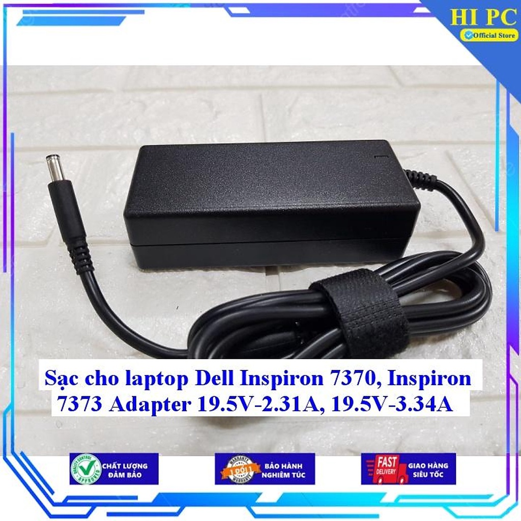 Sạc cho laptop Dell Inspiron 7370, Inspiron 7373 Adapter 19.5V-2.31A 19.5V-3.34A - Hàng Nhập khẩu