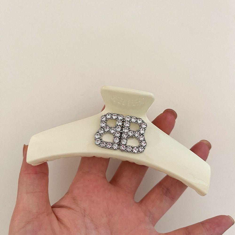 Kẹp Tóc Móng Vuốt In Chữ Thời Trang Dành Cho Nữ|Giá Đỡ Buộc Tóc Đuôi Ngựa Tiện Dụng