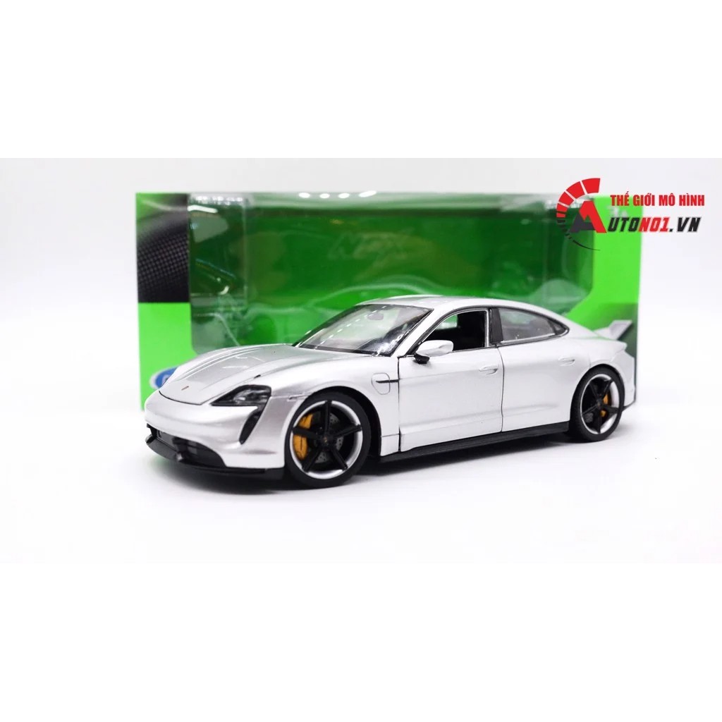 MÔ HÌNH XE PORSCHE TAYCAN TURBO S SILVER 1:24 WELLY 7501