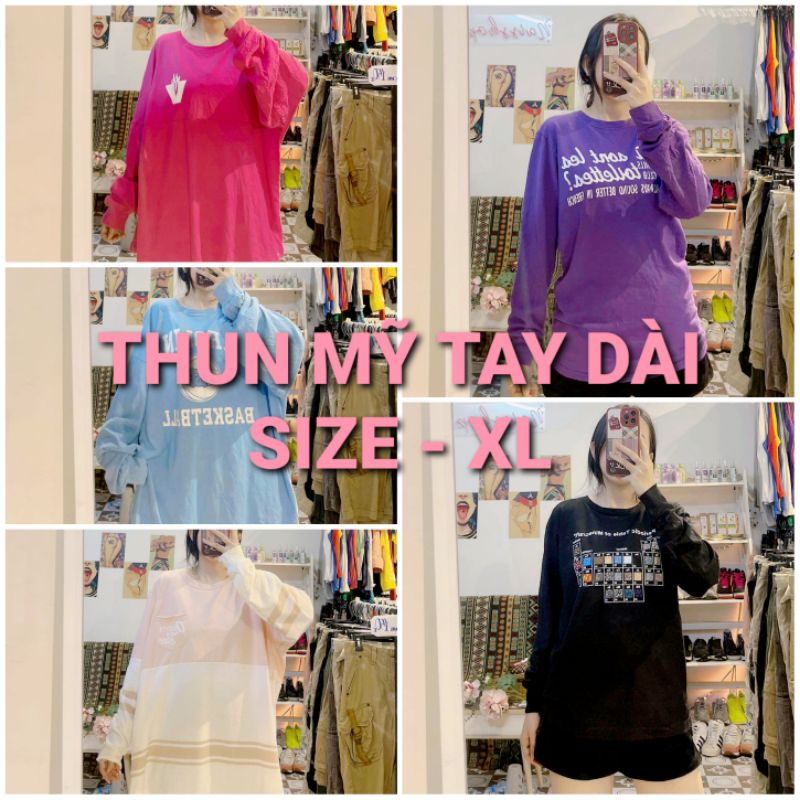ÁO THUN MỸ TAY DÀI 2HAND- CHỌN MẪU