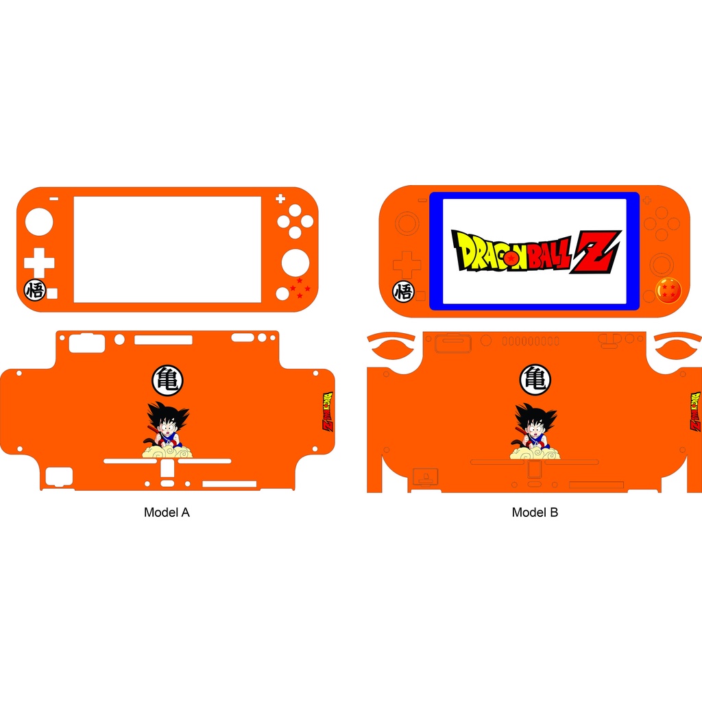 Skin cho máy game Nintendo Switch lite - Mẫu Goku hoặc làm theo yêu cầu