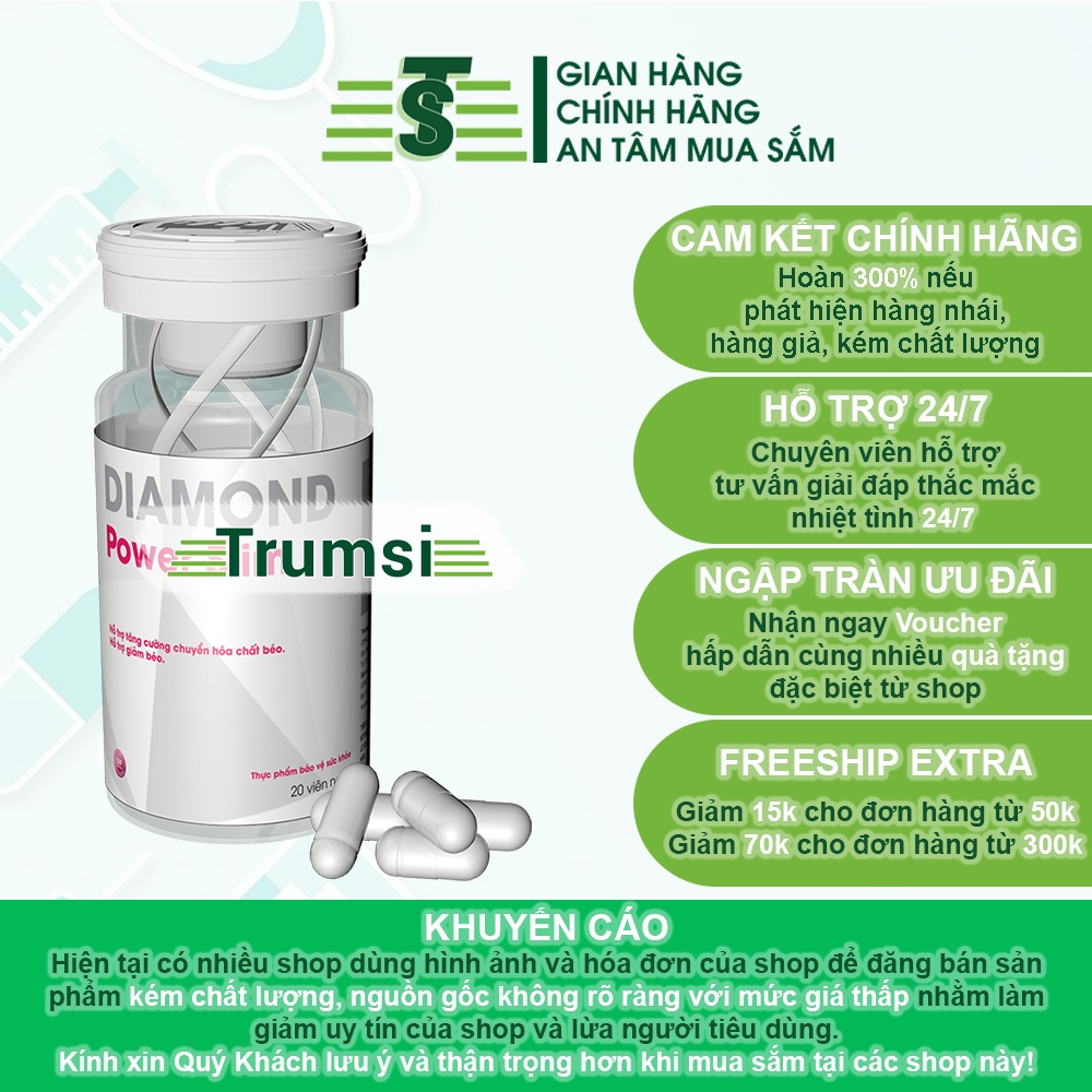 Giảm Cân Nhanh Cấp Tốc An Toàn Hiệu Quả Cho Người Có Cơ Địa Khó Và Phụ Nữ Sau Sinh Chính Hãng Tại Nhà Diamond Power Slim