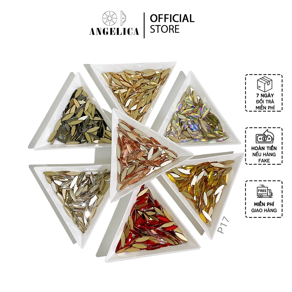 Túi 10 Viên Đá Nail Chân Bằng/Chân Vàng Trang Trí Móng ANGELICA P17
