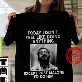 Áo thun nam tay ngắn in chữ i don't want to do nothing except post malone thời trang