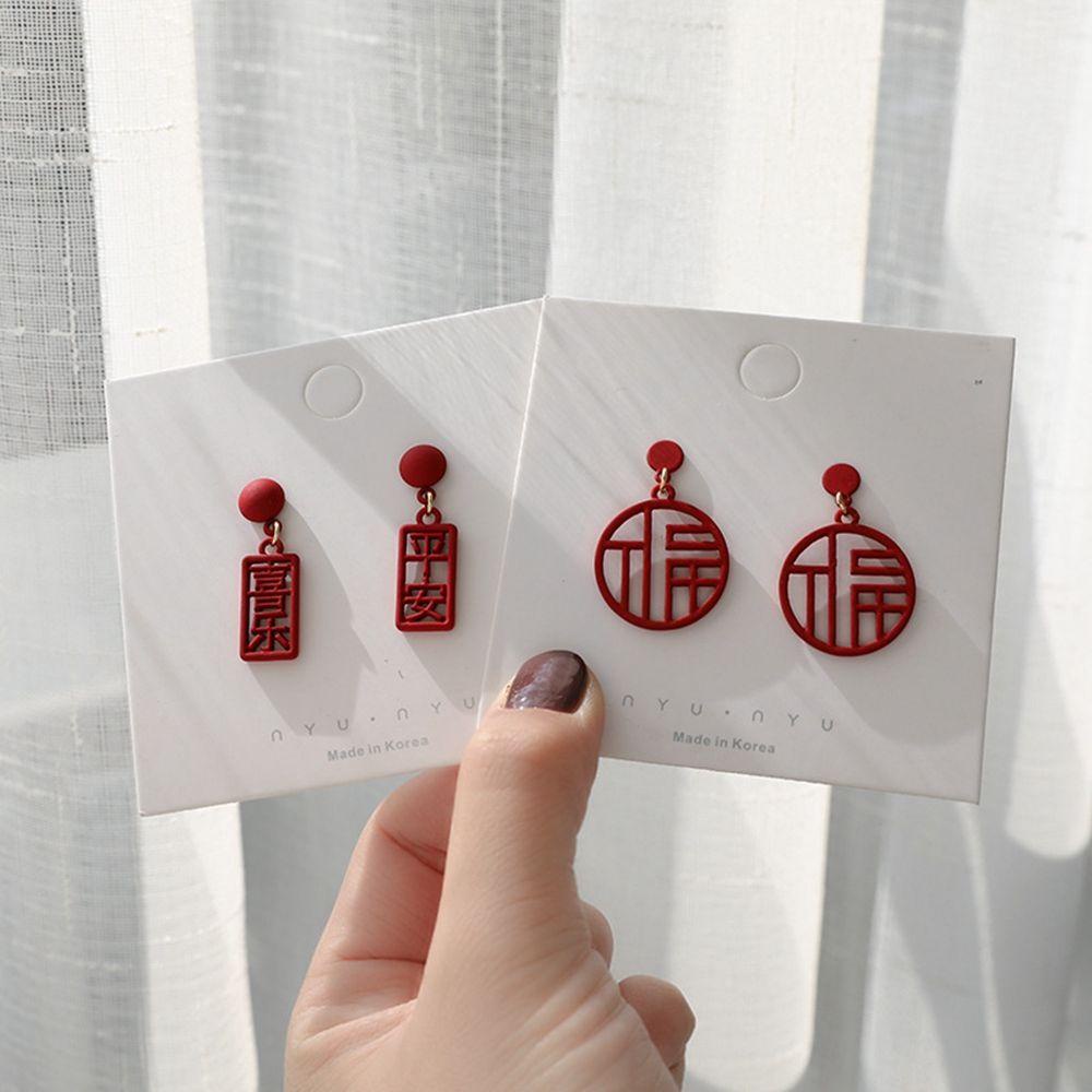 Khuyên Tai Chúc Mừng Năm Mới Đơn Giản Ngọt Ngào Cho Nữ