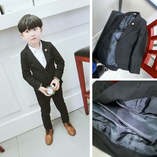 Vest bé trai màu đen T511