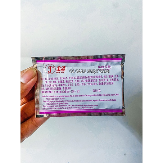 JINDI GÓI TRẮNG BỆNH MỜ MẮT CHO CÁ 10G