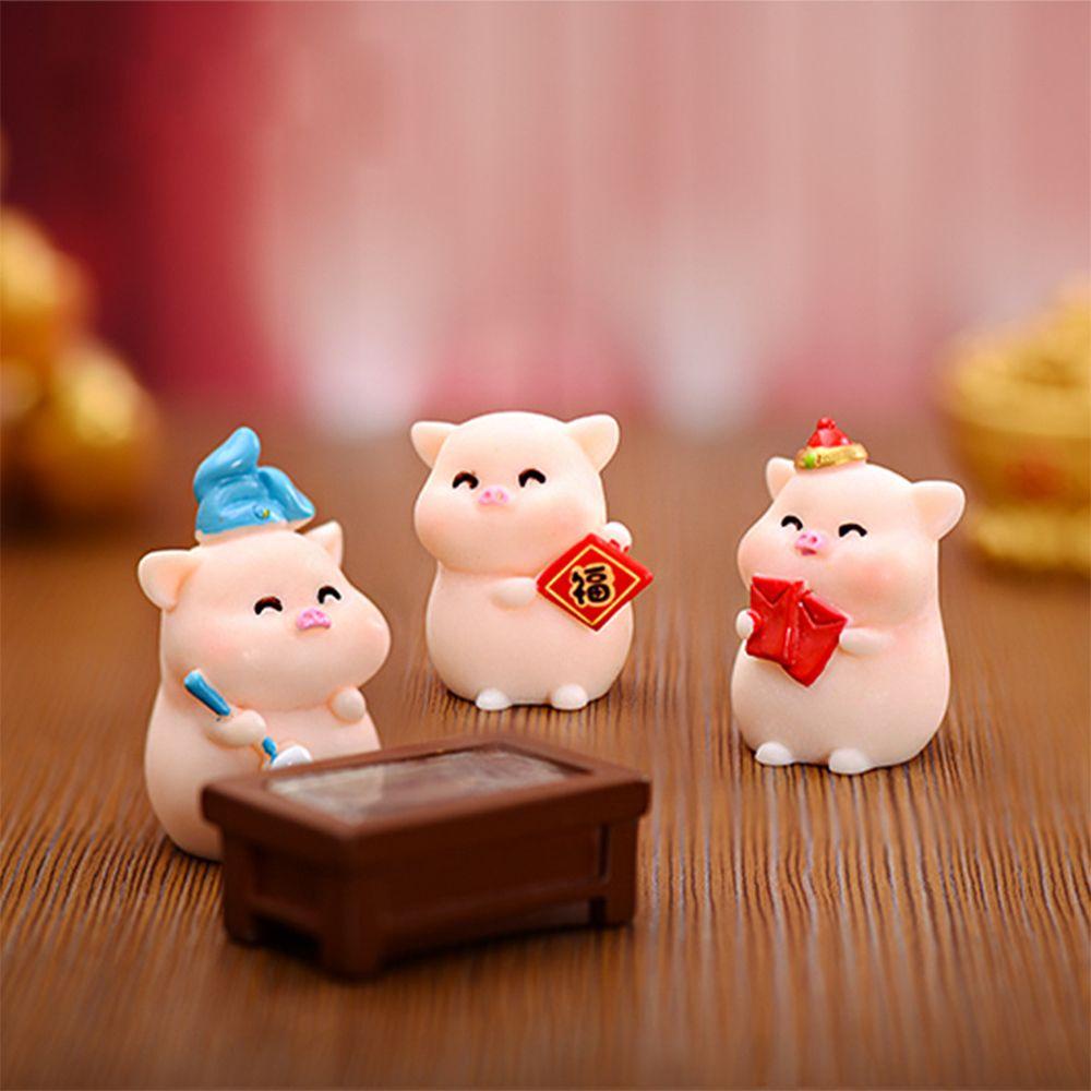 Tượng Heo Con Mini Dễ Thương Dùng Để Trang Trí