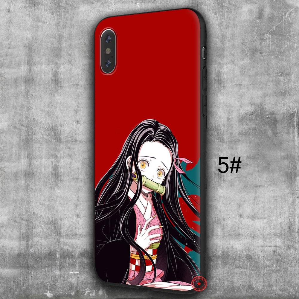 IPhone XS Max XR 10 X 5 5s 6 6s 7 8 Plus Soft Silicone Phone Cover 61SA Demon Slayer Kamado Nezuko