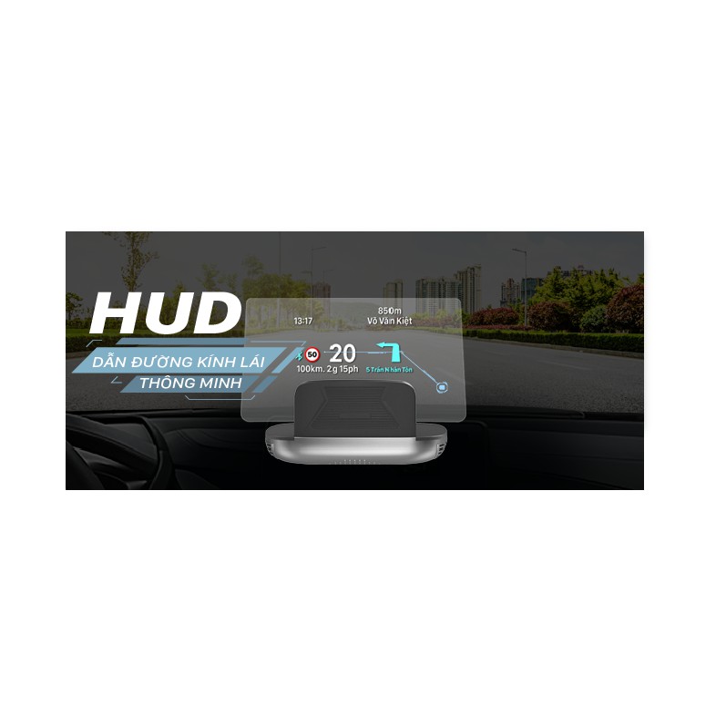 Màn hình HUD H1N thông minh cho xe ô tô  - chính hãng Vietmap - bảo hành 12 tháng