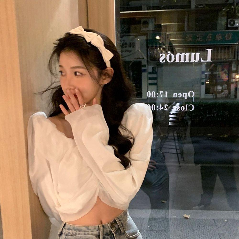 Băng Đô Cài Tóc Đính Nơ Phong Cách Hàn Quốc Tinh Tế Cho Nữ