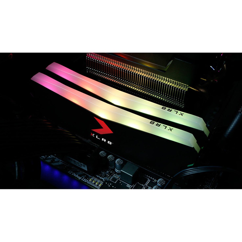 Cặp Ram PC Gaming PNY cho máy tính để bàn DDR4 LED RGB 16GB x 2 ( 32GB) - Chính Hãng, BH 36 THáng