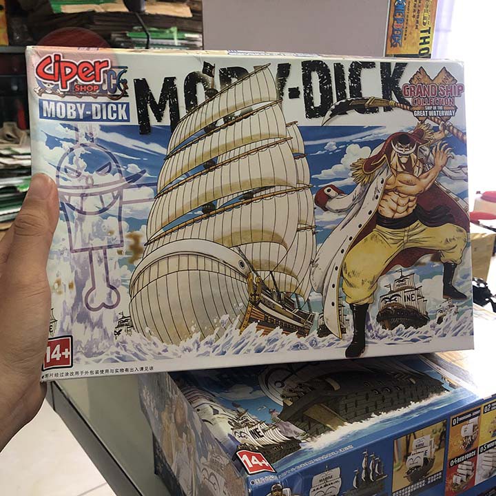 Mô hình thuyền Râu Trắng Bố Già White Beard one piece