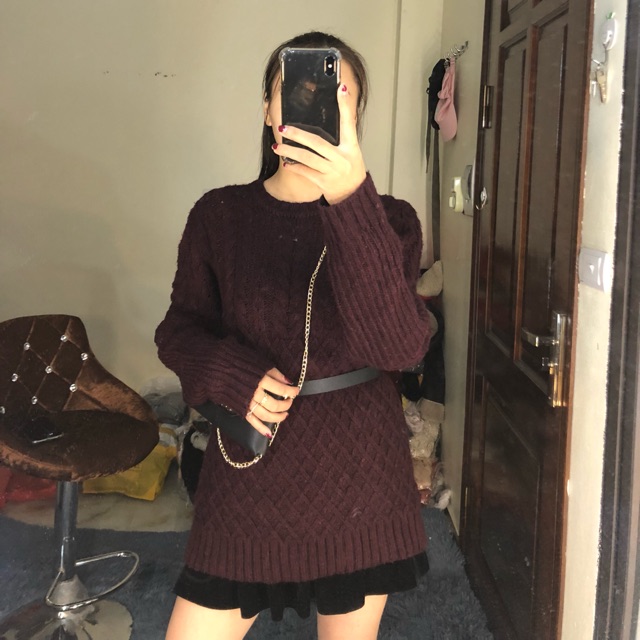 Áo len vặn thừng