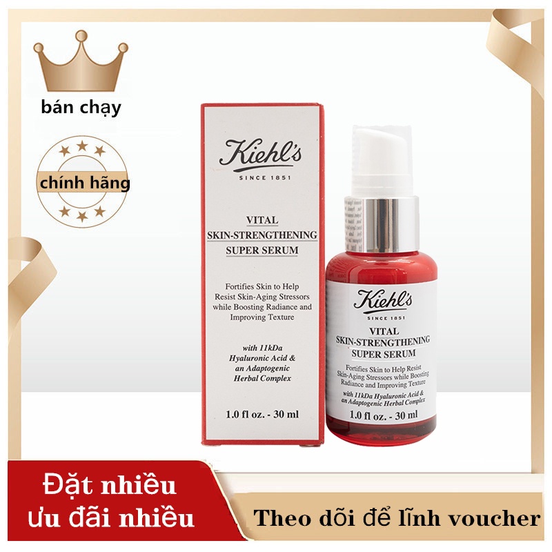 Tinh Chất Phục Hồi Da Kiehl’s Vital SkinStrengthening Hyaluronic Acid Super Serum 30ml