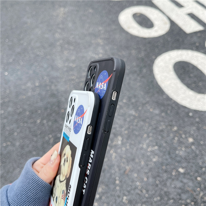 Ốp Lưng Tpu Mềm In Hình Thú Cưng Và Chữ Nasa Cho Iphone 12 11 Pro Max 6 6s 7 8 Plus Iphone X Xs Max Xr Se 2020