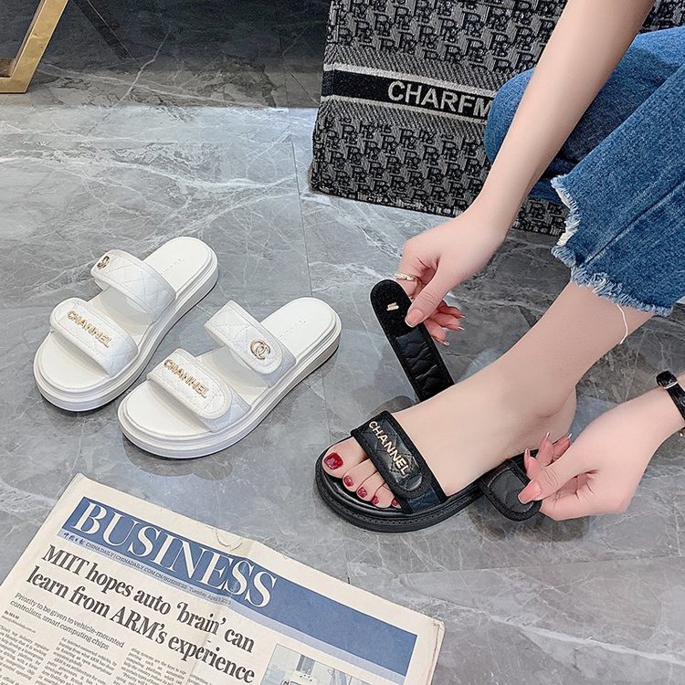 [ Mã 66CBSALE giảm 30K đơn 200K] Xăng đan Đế Bằng Mũi Tròn Thời Trang Cho Nữ | BigBuy360 - bigbuy360.vn