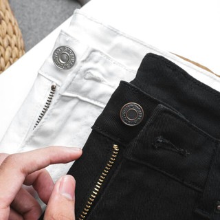 quần short jean nam levis đen trắng