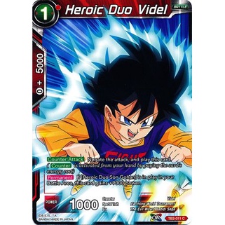 Thẻ bài Dragonball - bản tiếng Anh - Heroic Duo Videl / TB2-011'