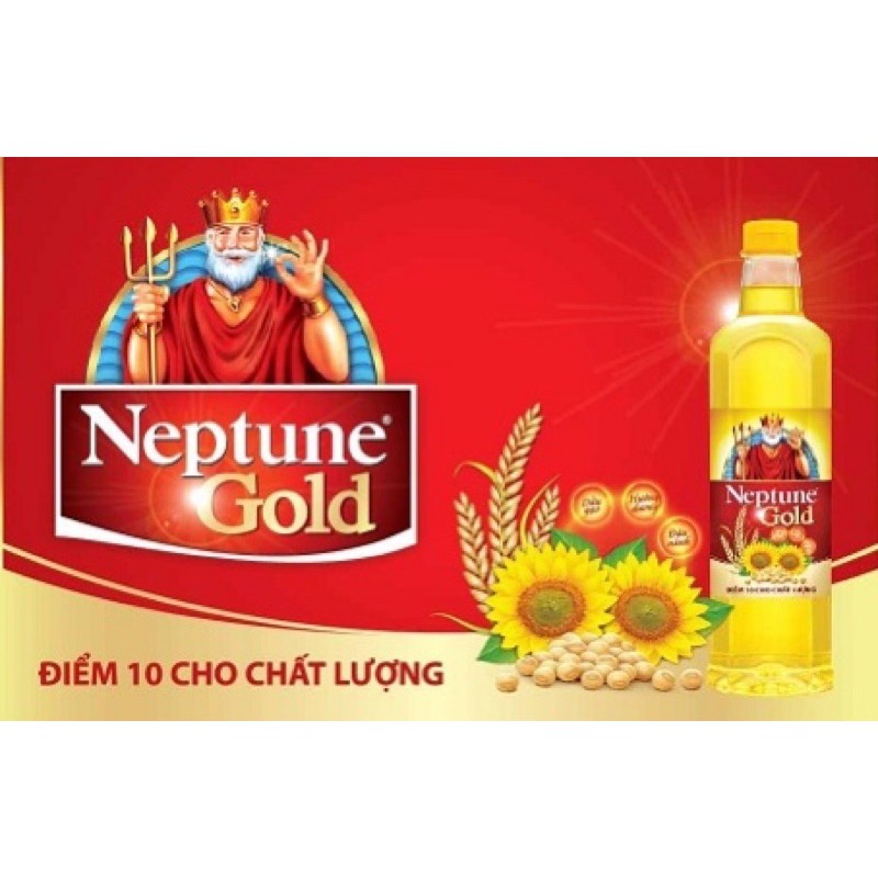 DẦU ĂN NEPTUNE GOLD 5L (TẶNG KÈM HẠT NÊM NEPTUNE 350G)