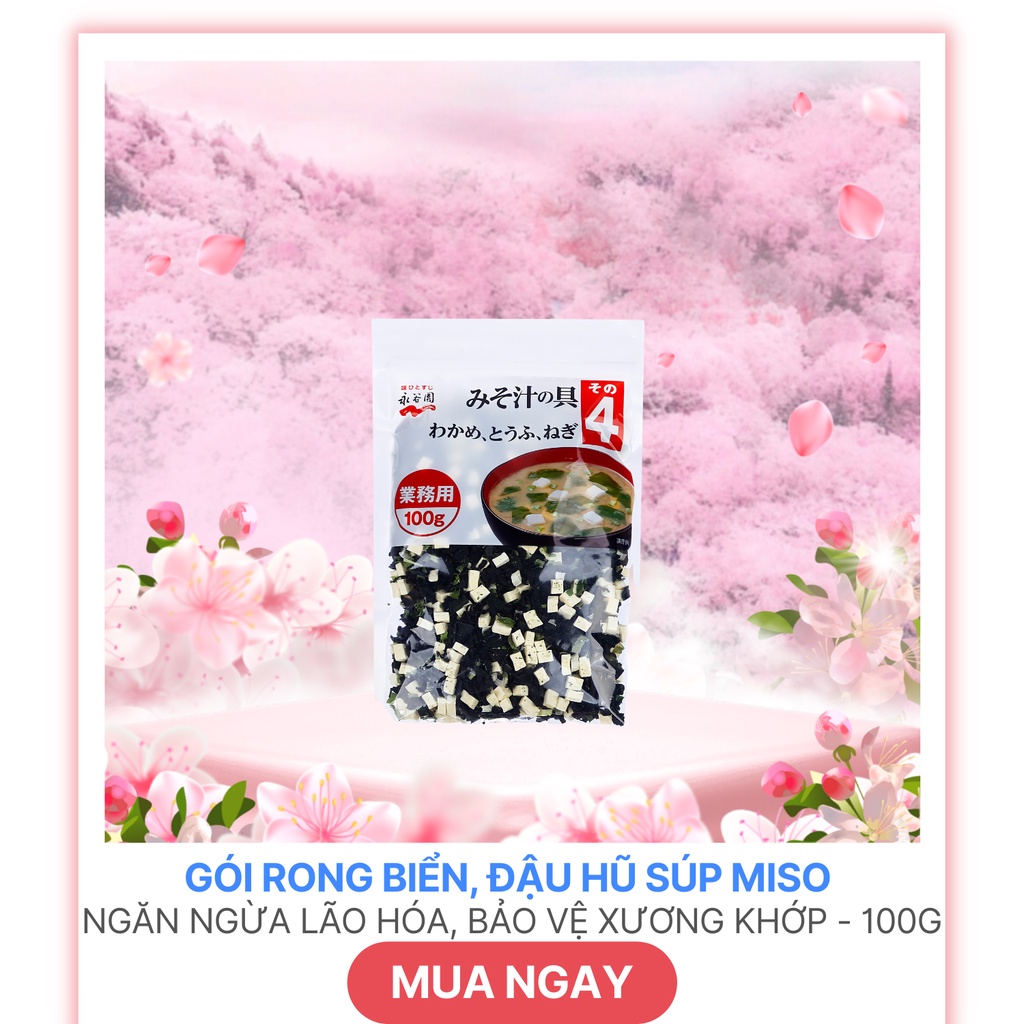 Rong Biển Đậu Hũ Súp Miso Gói 100G