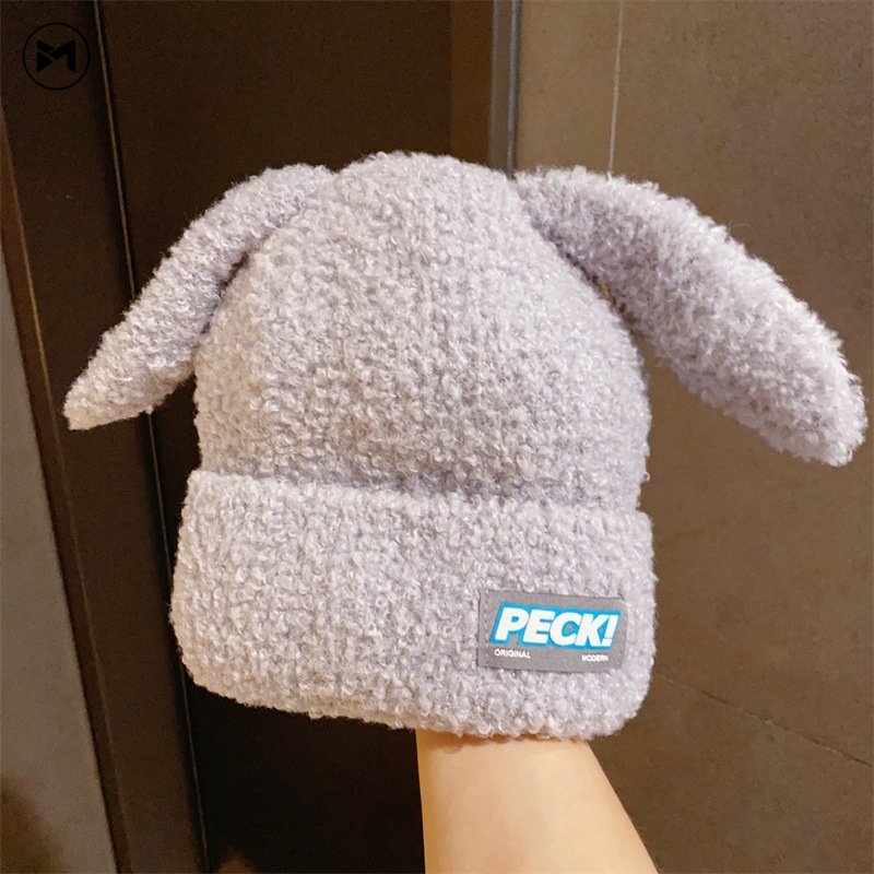 Hàng Mới Về Mũ Len Dệt Kim Giữ Ấm Tai Thỏ Chống Lạnh Mùa Đông Hàng Mới 2022