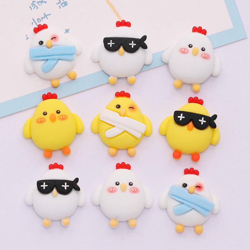 Cute DIY accessories Phụ Kiện Trang Trí Giày Hình Chú Gà Dễ Thương 2022 DIY JIBBITZ charm shoe buckle