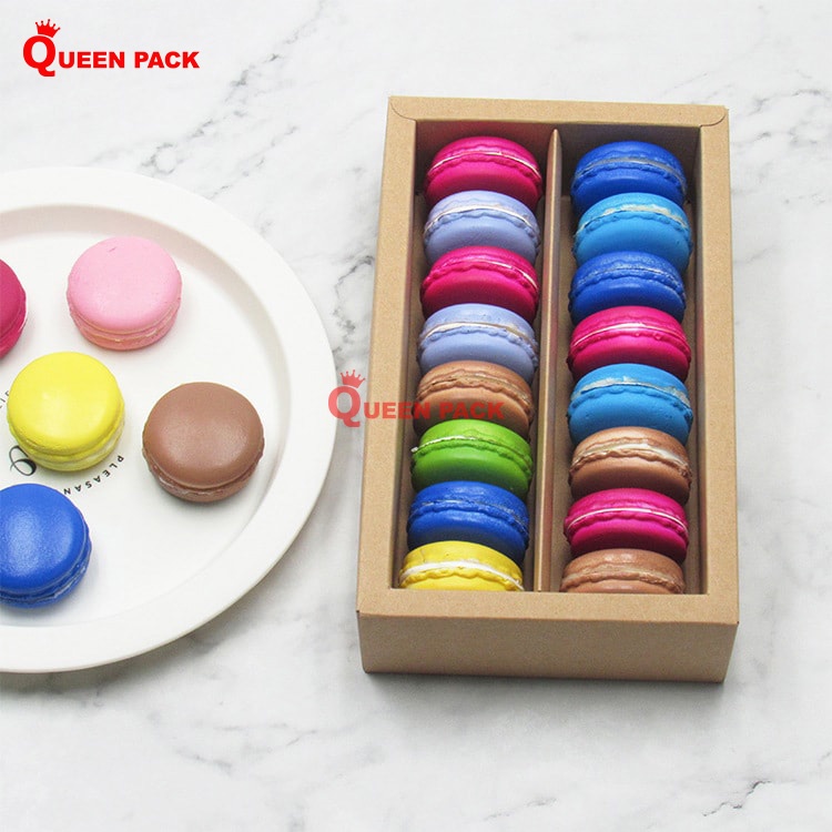 SET 10 HỘP ĐỰNG BÁNH MACARON loại 1 và 2 ngăn
